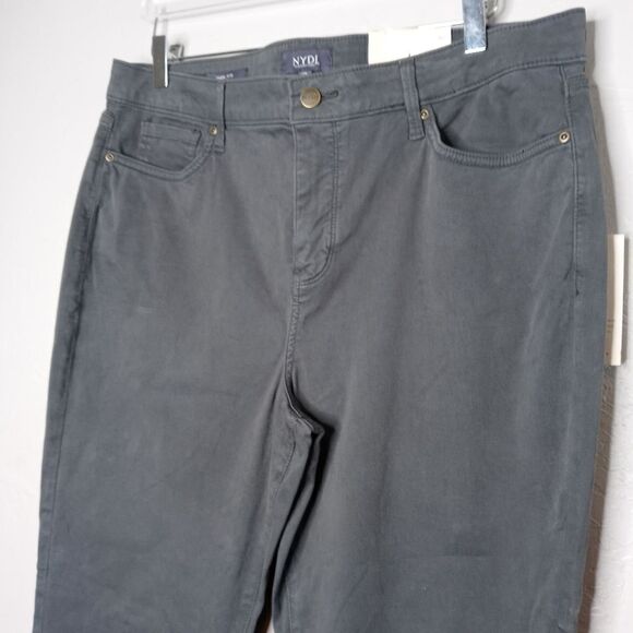 NYJD Gray Sheri Slim Pants - Picture 3 of 9
